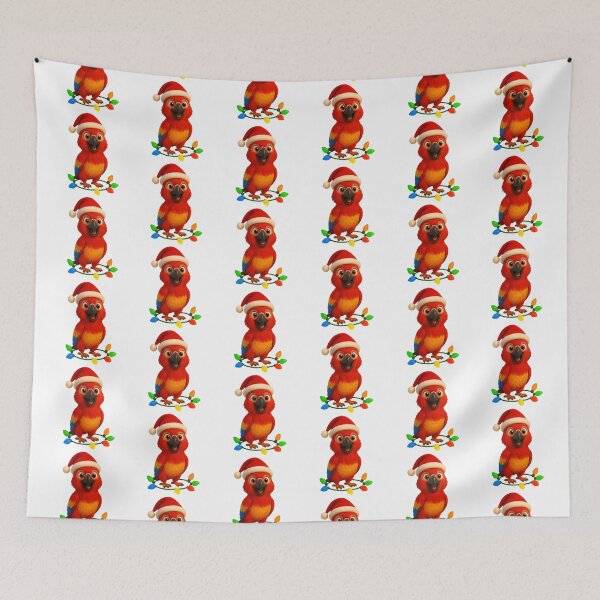 Item preview, Christmas Cuban Red Macaw designed and sold by Sillytoe.