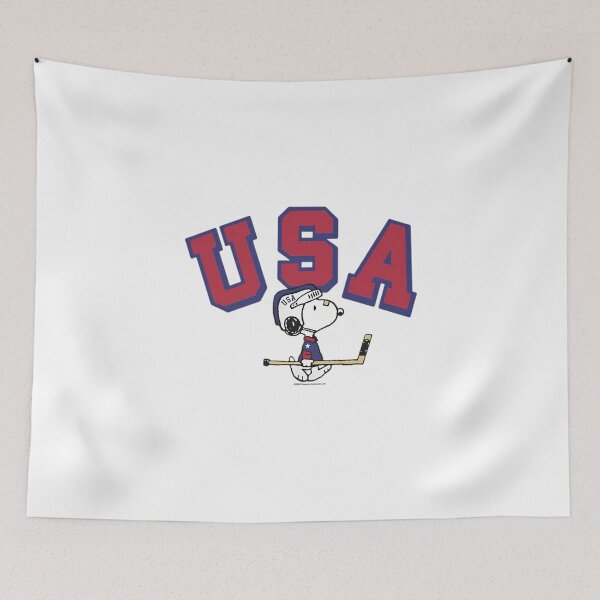 Item preview, Snoopy Usa Ice Hockey Player designed and sold by BrendaMarlene4.