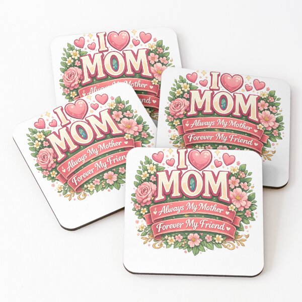 Item preview, I Love Mom – Always My Mother Forever My Friend | Mother's Day. designed and sold by MOUZAT.