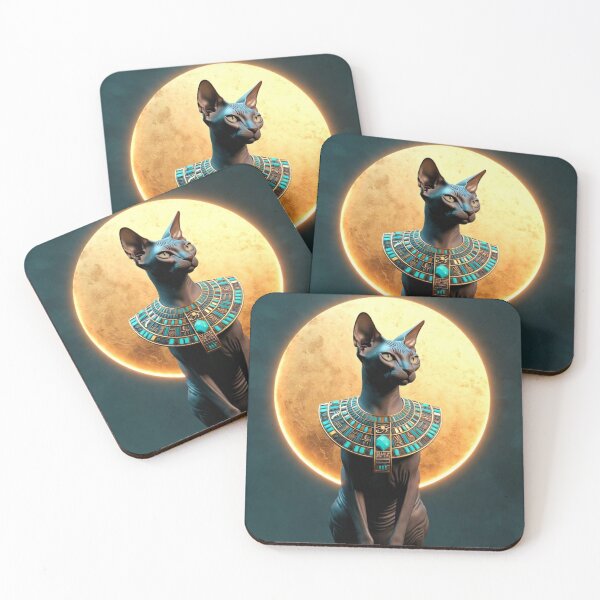 Item preview, Bastet’s Eternal Shadow: Egyptian Sphynx designed and sold by MakarenaCreate.
