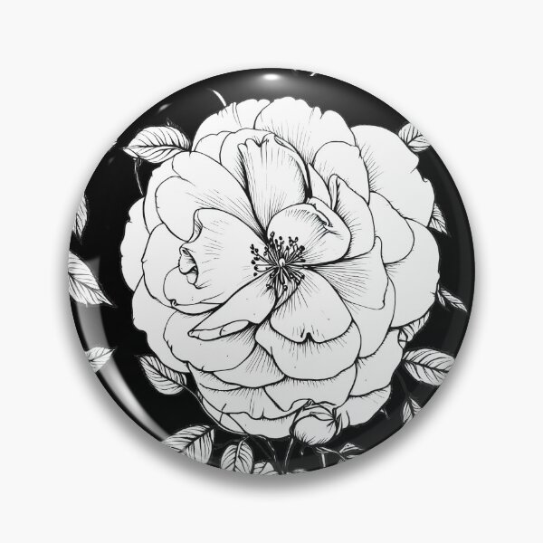 Item preview, A Rose (Black Outline - White Coloring) designed and sold by NilCaelum.