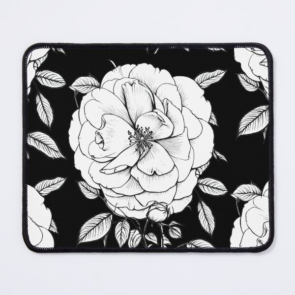 Item preview, A Rose (Black Outline - White Coloring) designed and sold by NilCaelum.
