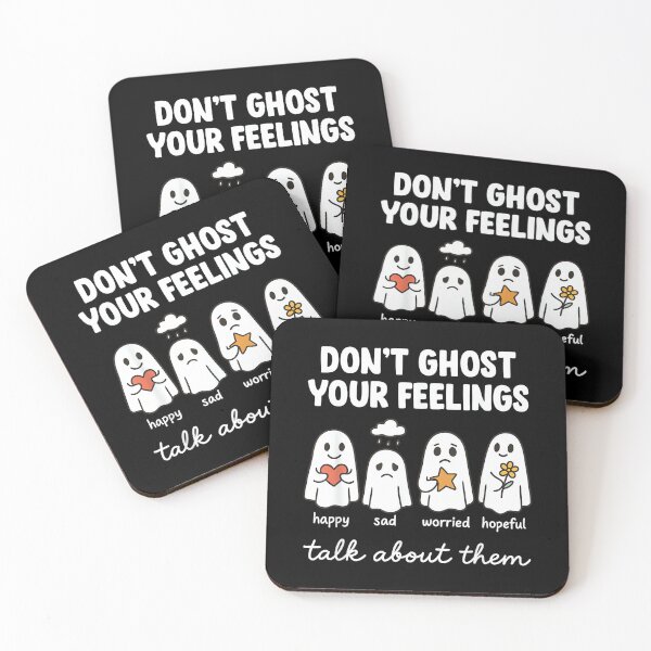 Item preview, Don't Ghost Your Feelings Mental Health Awareness Halloween designed and sold by LisaMCasares.