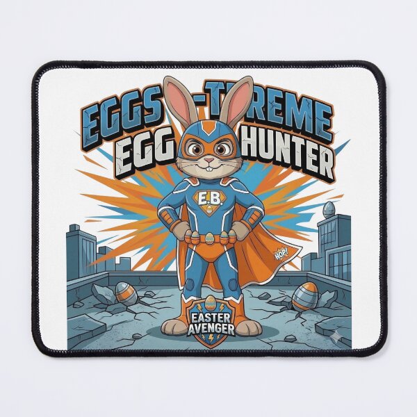 Item preview, Easter Superhero: EGGS-TREME EGG HUNTER designed and sold by IndieQuill .