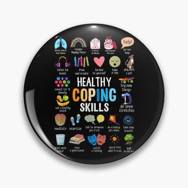 Item preview, Healthy Coping Skills Counselor Mental Health Awareness designed and sold by LisaMCasares.