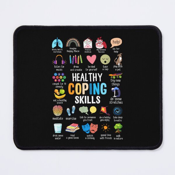 Item preview, Healthy Coping Skills Counselor Mental Health Awareness designed and sold by LisaMCasares.