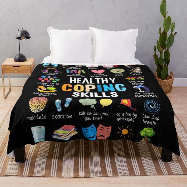 Item preview, Healthy Coping Skills Counselor Mental Health Awareness designed and sold by LisaMCasares.
