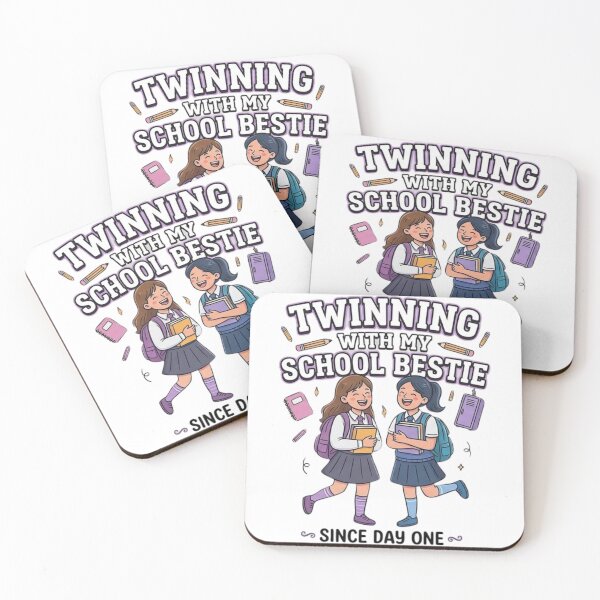 Item preview, Twinning With My School Bestie Cute Best Friend Vibes designed and sold by Wear Sculpt.
