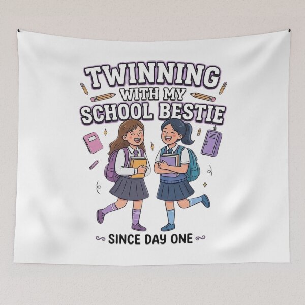 Item preview, Twinning With My School Bestie Cute Best Friend Vibes designed and sold by Wear Sculpt.