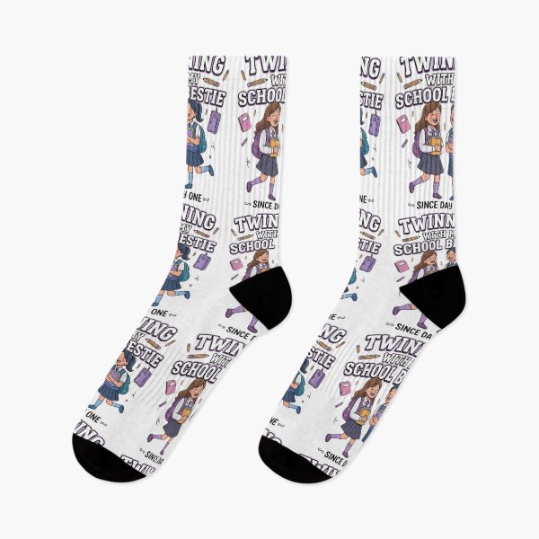 Item preview, Twinning With My School Bestie Cute Best Friend Vibes designed and sold by Wear Sculpt.
