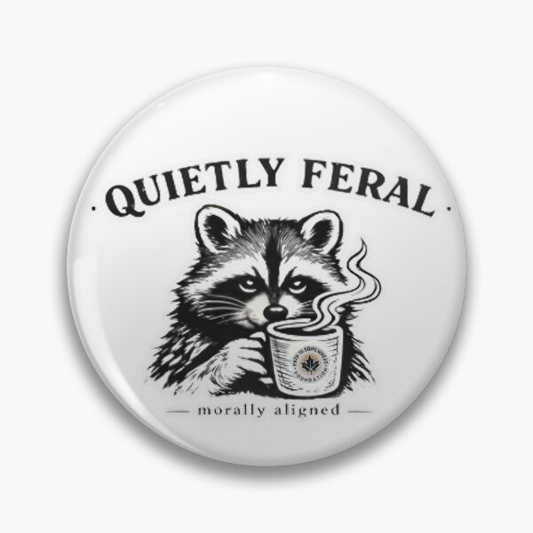 Item preview, Quietly Feral Raccoon Morals & Coffee  designed and sold by Path to Somewhere .