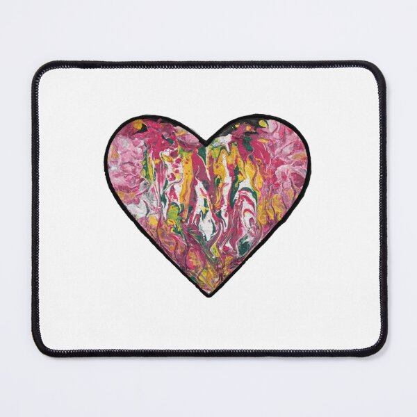Item preview, Psychedelic Paint Pour Heart – Abstract Love Art designed and sold by BigBobInk.
