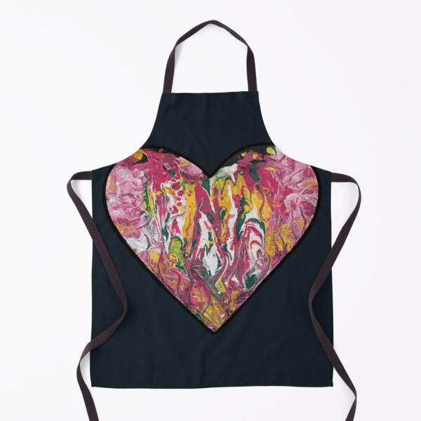 Item preview, Psychedelic Paint Pour Heart – Abstract Love Art designed and sold by BigBobInk.