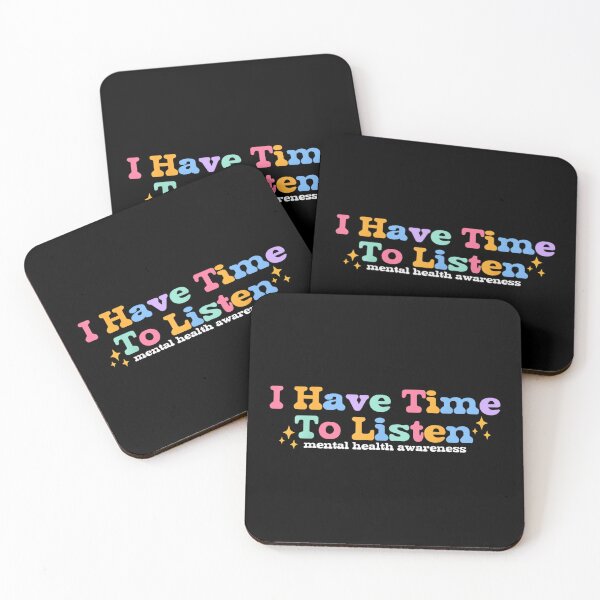 Item preview, I Have Time to Listen Mental Health Awareness Month Groovy designed and sold by LisaMCasares.