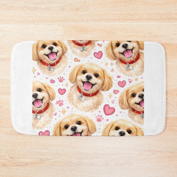 Item preview, Cute Dog Pattern – Adorable Puppy Hearts Aesthetic designed and sold by Aura.Creative.