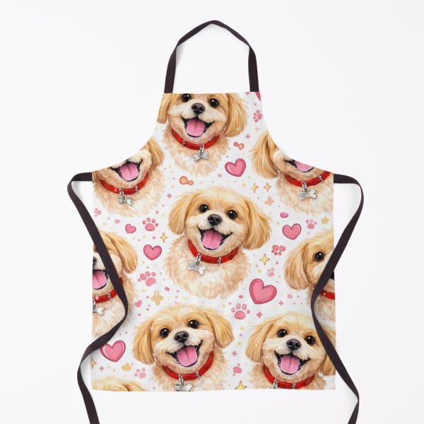 Item preview, Cute Dog Pattern – Adorable Puppy Hearts Aesthetic designed and sold by Aura.Creative.
