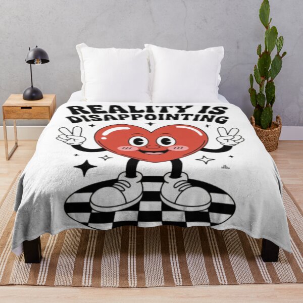 Item preview, Reality Is Disappointing Cute Retro Heart Dark Humor Graphic designed and sold by NewUSShop.