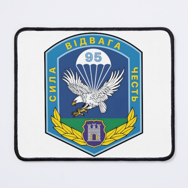 Item preview, Insignia of the Ukrainian 95th Air Assault Brigade designed and sold by CharlieDesings.