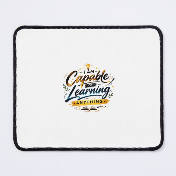 Item preview, I Am Capable of Learning Anything Sticker | Growth Mindset Motivational Quote | Student Study Motivation Decal designed and sold by RepRepublic.