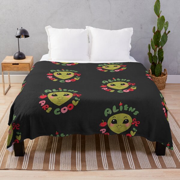 Item preview, Coquette Style Aliens Are Cool (Black) designed and sold by yellowflowerhut.