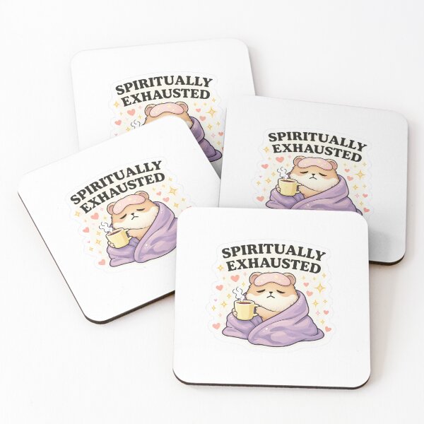Item preview, Spiritually Exhausted Cute Bear – Funny Cozy Mood Design designed and sold by Aura.Creative.
