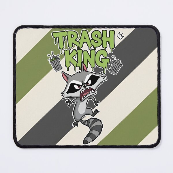 Item preview, Trash King Angry Raccoon Funny Slime Graffiti Cartoon designed and sold by Taridesign.