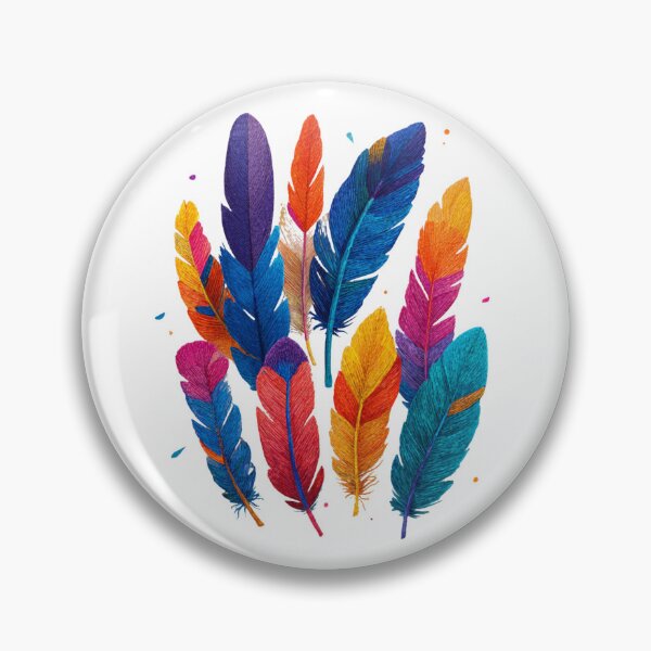 Item preview, Rainbow Feathers designed and sold by bubblyrainbow.
