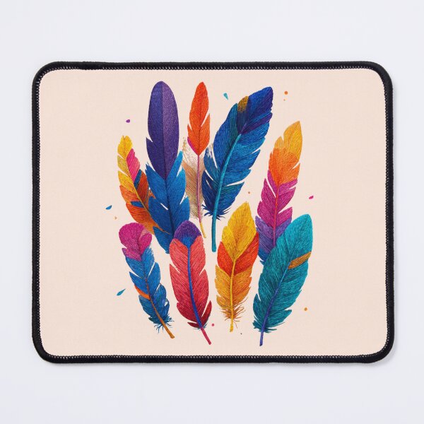 Item preview, Rainbow Feathers designed and sold by bubblyrainbow.