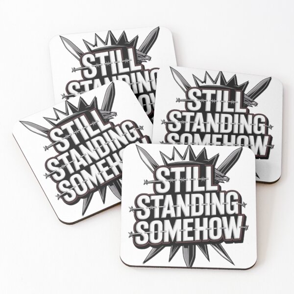 Item preview, Still Standing Somehow Resilient Streetwear Statement Graphic designed and sold by NewUSShop.