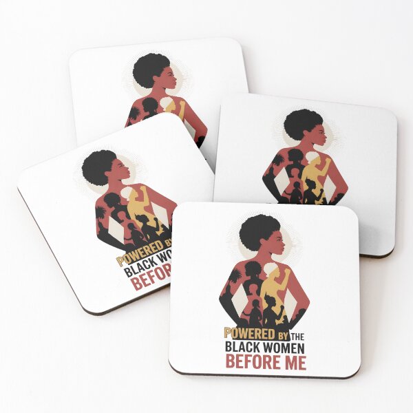 Item preview, Powered by the Black Women Before Me – Black Women Empowerment Afro Pride Design designed and sold by Lina Caro.