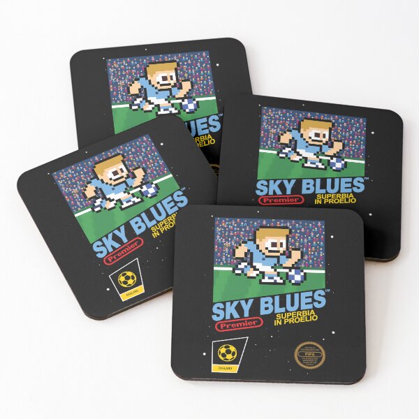 Item preview, The Sky Blues 8bit Football  designed and sold by Turbo life.