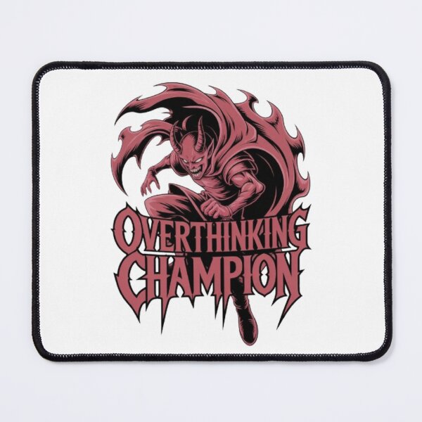 Item preview, Overthinking Champion Dark Demon Streetwear Graphic designed and sold by NewUSShop.