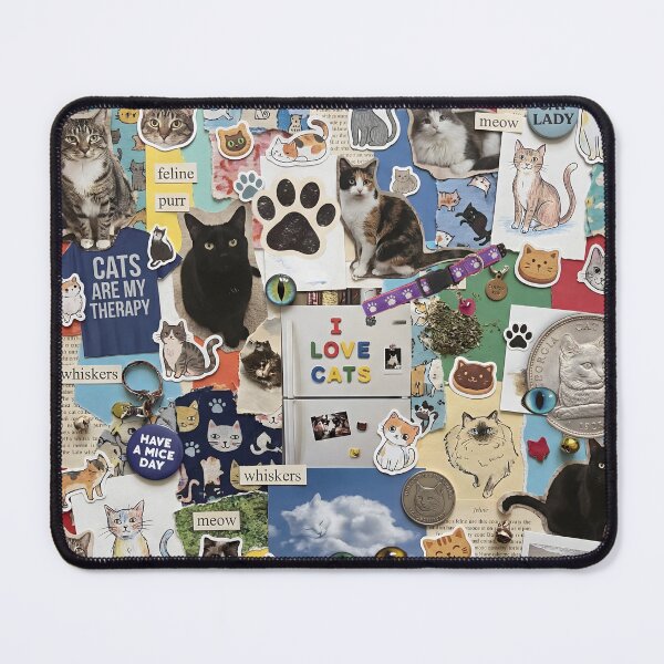 Item preview, Cat Lovers Collage Scrapbook Chaos designed and sold by GlueGunEnergy.