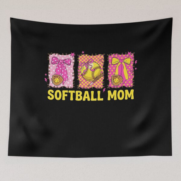 Item preview, Softball Mom Bow Glove designed and sold by KroghDs.