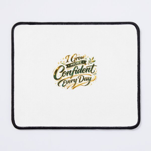 Item preview, I Grow More Confident Every Day Sticker | Positive Affirmation Quote | Self Confidence Motivation Decal designed and sold by RepRepublic.