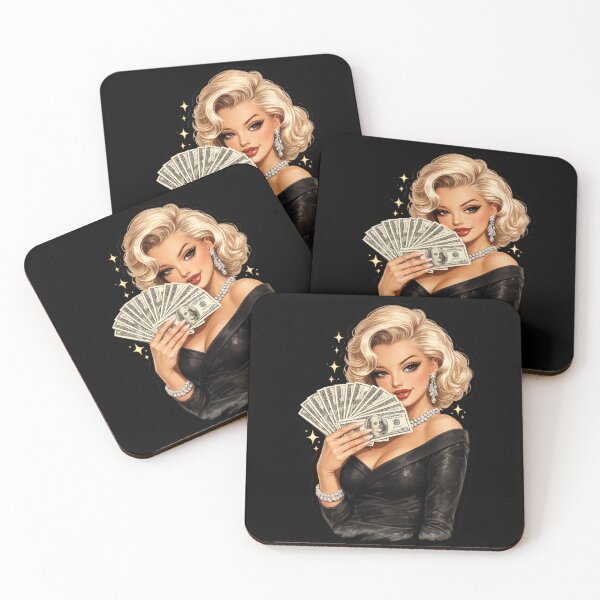Item preview, Rich Girl Glam – Luxury Blonde Woman with Money Aesthetic designed and sold by Aura.Creative.
