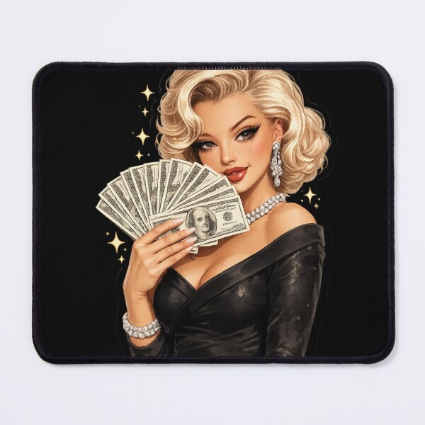 Item preview, Rich Girl Glam – Luxury Blonde Woman with Money Aesthetic designed and sold by Aura.Creative.