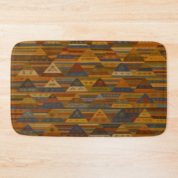 Item preview, Moroccan Berber Kilim Geometric Tribal Pattern Textile Design designed and sold by PinUpPizzazz.