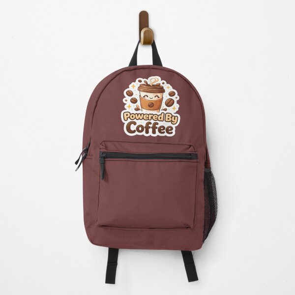 Item preview, Powered By Coffee – Funny Coffee Lover Sticker designed and sold by MrDev.
