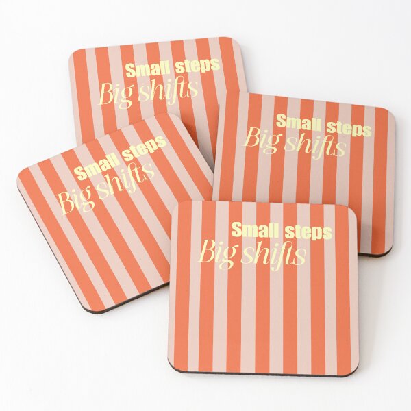 Item preview, small steps big shifts motivational retro design designed and sold by Thetdesigns.