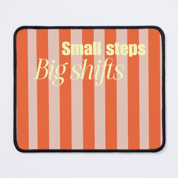 Item preview, small steps big shifts motivational retro design designed and sold by Thetdesigns.