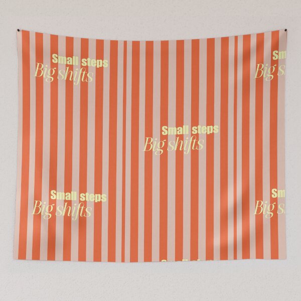 Item preview, small steps big shifts motivational retro design designed and sold by Thetdesigns.