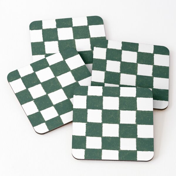 Item preview, Dark Green Painted Check Print designed and sold by laterkatergator.