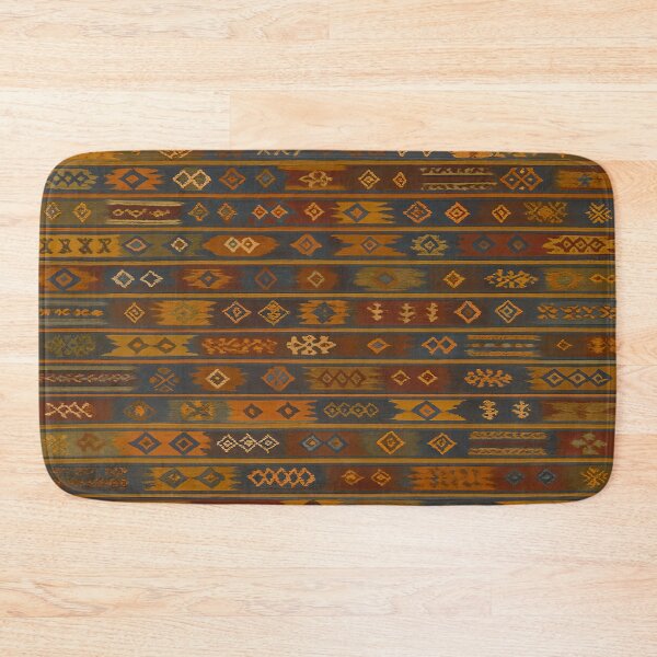 Item preview, Moroccan Berber Kilim Geometric Tribal Pattern Textile Design designed and sold by PinUpPizzazz.
