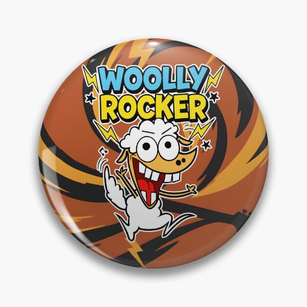 Item preview, Woolly Rocker Sheep Funny Rock and Roll Cartoon designed and sold by Taridesign.