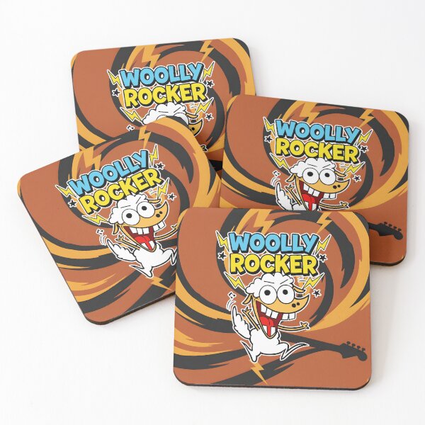 Item preview, Woolly Rocker Sheep Funny Rock and Roll Cartoon designed and sold by Taridesign.