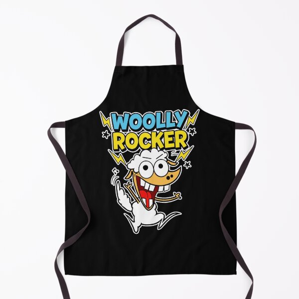 Item preview, Woolly Rocker Sheep Funny Rock and Roll Cartoon designed and sold by Taridesign.
