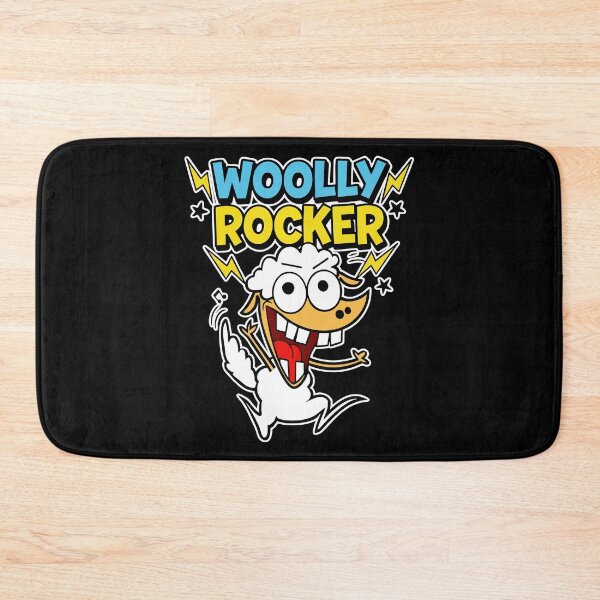 Item preview, Woolly Rocker Sheep Funny Rock and Roll Cartoon designed and sold by Taridesign.