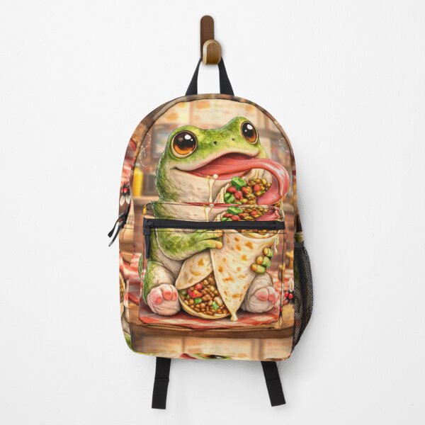 Item preview, Cute Frog With Burrito and Flies Sticker designed and sold by jgvisualarts.