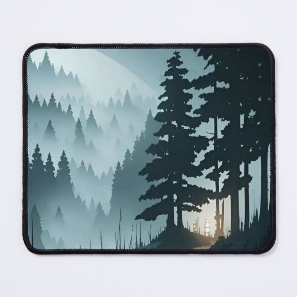 Item preview, Misty Forest Path Mountain Landscape designed and sold by SoftBloomAmelia.